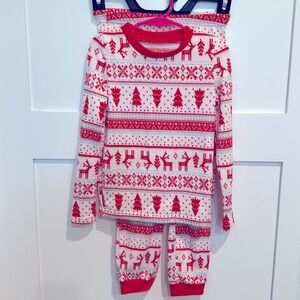 NWOT Jammies for Your Families holiday pajama set, red, size 6.